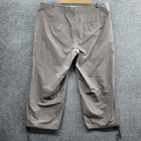 Tommy Bahama Pants Women's 16 Gray Snappy Poplin Crop Relax Fit NWT (MSRP $88) - Picture 4 of 11